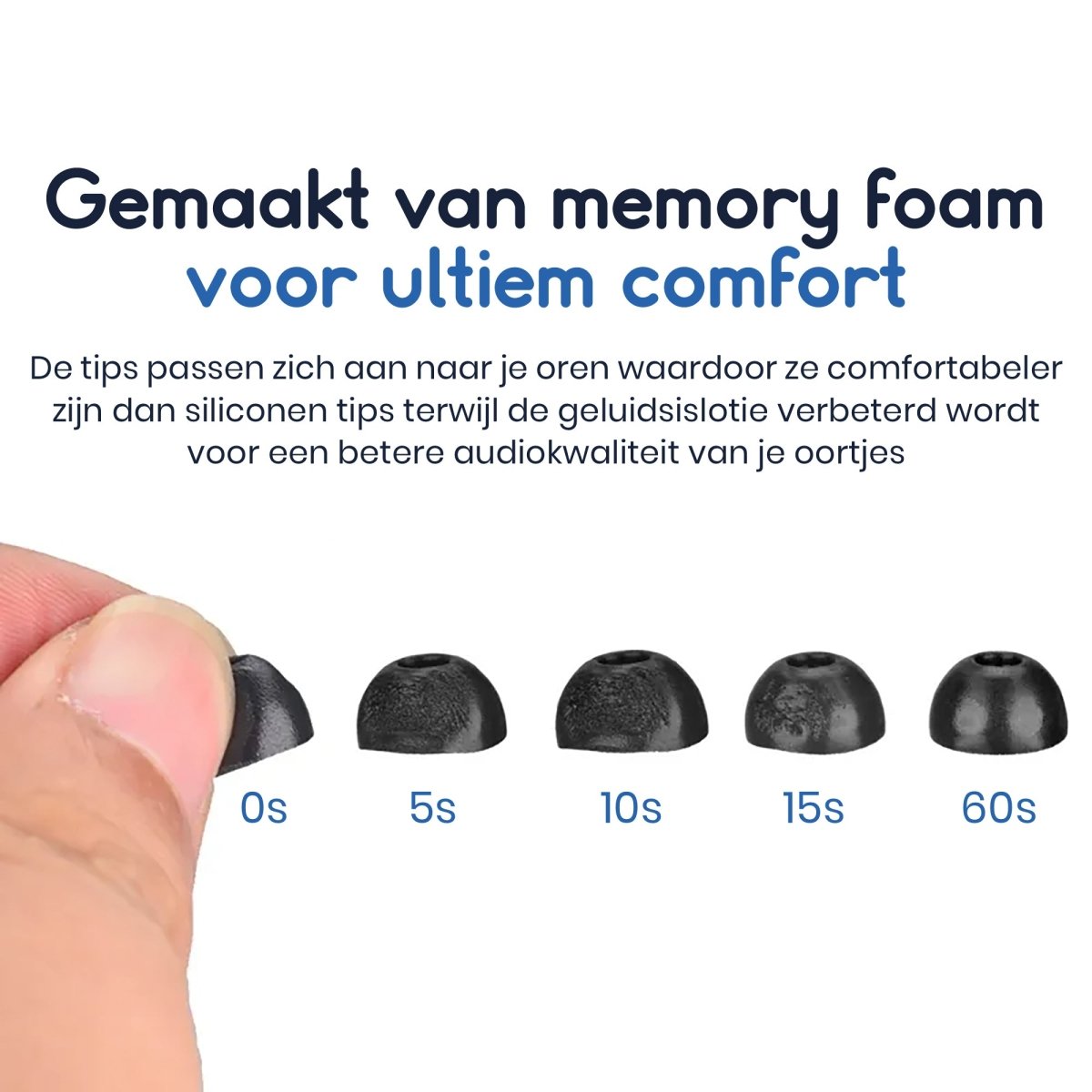 Ibley foam tips voor Samsung Galaxy buds pro zwart - Foam Earplug - S/M/L formaat - 3 paar - 3 maten - Ibley