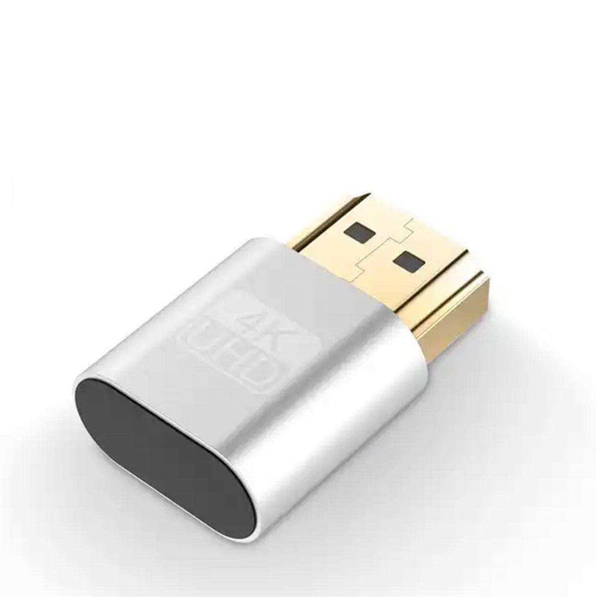 Ibley HDMI Dummy plug Zilver - Display emulator - Versie 2.0 - 4K@60hz - 1080p@120hz - Ibley