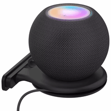 Ibley Houder voor Apple HomePod Mini Zwart - Wandhouder - Wandsteun - Stopcontact houder - Ophang beugel - Muurbeugel - HomePod Mini accessoires - Ibley