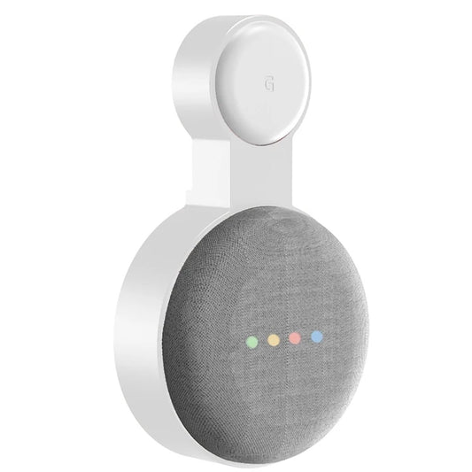 Ibley Houder voor Google Nest Mini wit - Luidsprekerstandaard - Nest Mini wandhouder stopcontact - Ibley