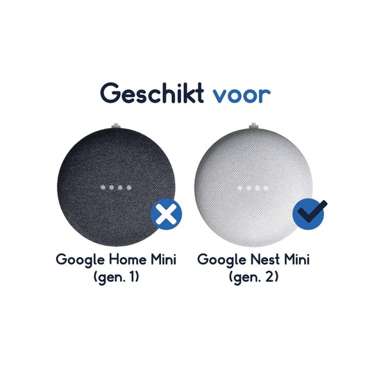 Ibley Houder voor Google Nest Mini zwart - Luidsprekerstandaard - Nest Mini wandhouder stopcontact - Ibley
