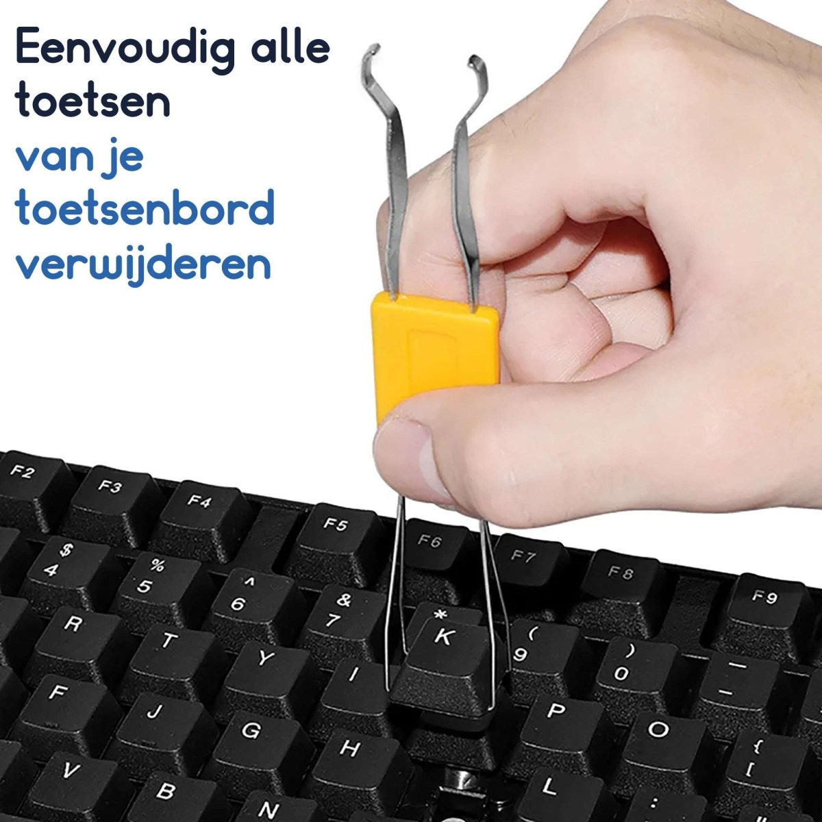 Ibley Keycap verwijderaar & keycap switch puller Zwart - 2 in 1 - Mechanisch Gaming toetsenbord schakelaar puller - Toetsverwijderaar - Ibley