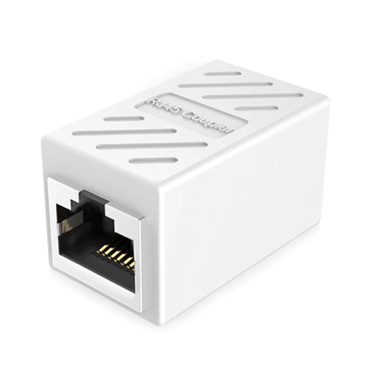 Ibley LAN netwerk internetkabel koppelstuk wit - RJ45 verlengstuk - UTP kabel koppelstuk - Ethernet female to female adapter - 10/100/1000/2500/10000 Mbps - CAT7 - Ibley