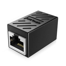 Ibley LAN netwerk internetkabel koppelstuk zwart - RJ45 verlengstuk - UTP kabel koppelstuk - Ethernet female to female adapter - 10/100/1000/2500/10000 Mbps - CAT7 - Ibley