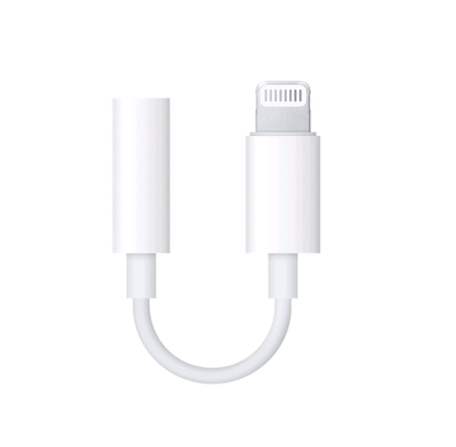 Ibley Lightning naar 3.5mm mini jack adapter wit - Audioadapter - Lightning naar AUX adapter - iPhone & iPad hoofdtelefoonaansluiting - Ibley