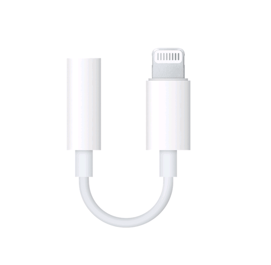 Ibley Lightning naar 3.5mm mini jack adapter wit - Audioadapter - Lightning naar AUX adapter - iPhone & iPad hoofdtelefoonaansluiting - Ibley