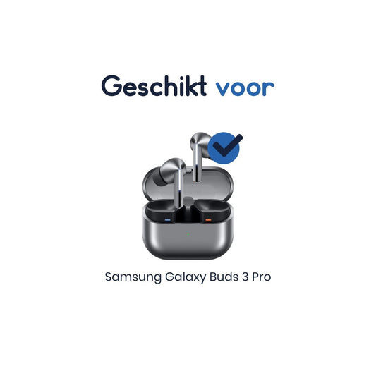 Ibley Oorhaken voor Galaxy Buds 3 Pro - Siliconen Sport Hooks - Set van 2 - Wit - Zweetbestendig - Ibley