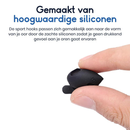 Ibley Oorhaken voor Galaxy Buds 3 Pro - Siliconen Sport Hooks - Set van 2 - Wit - Zweetbestendig - Ibley