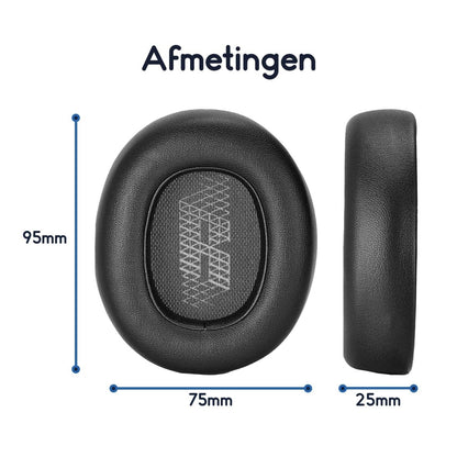 Ibley Oorkussens voor JBL E65 / E65BTNC / DUET NC / LIVE650 BTNC /LIVE660 BTNC zwart - Koptelefoonoorkussens - Vervangende oorkussens - Ibley