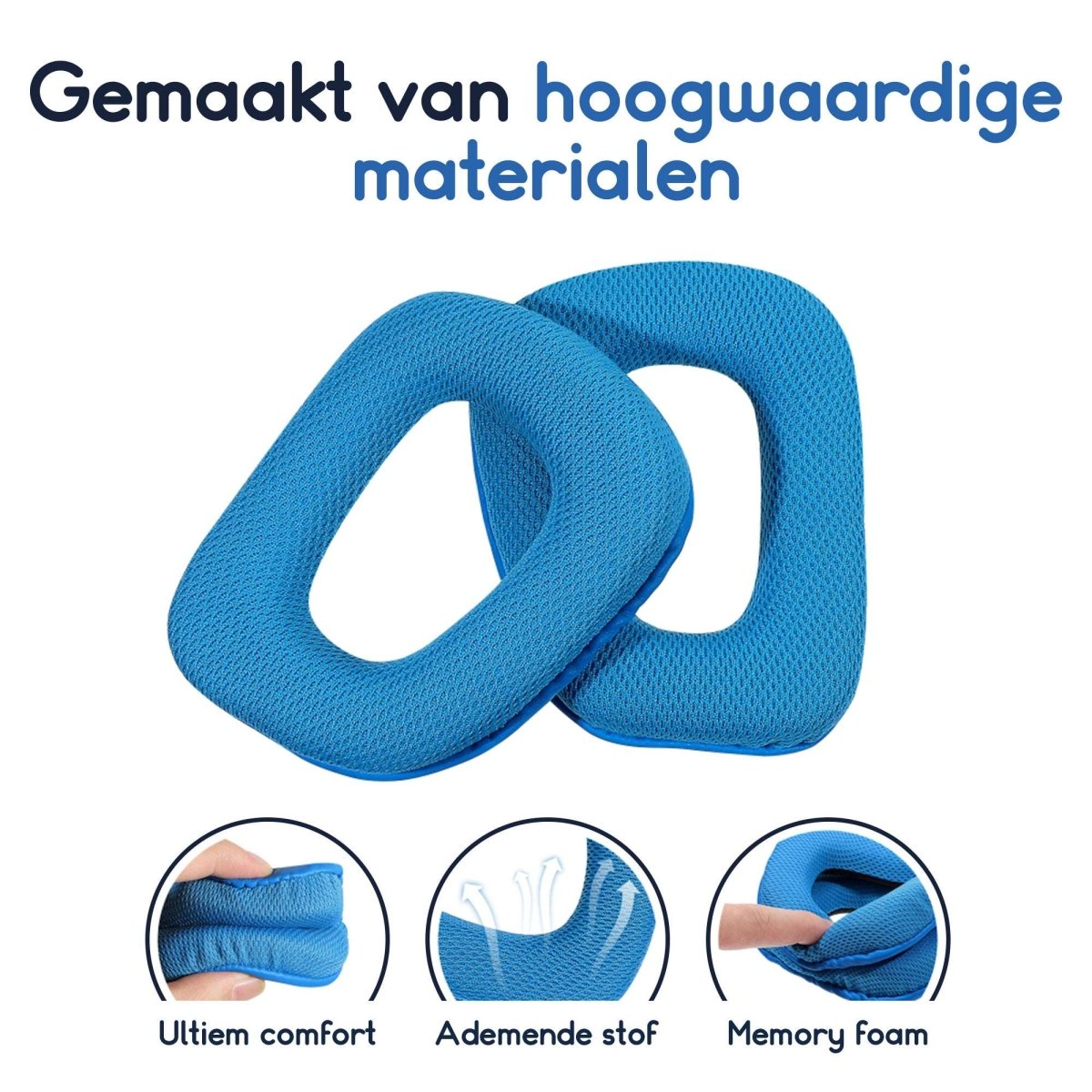 Ibley Oorkussens voor Logitech G35/G930/G430/F450 zwart/rood - Koptelefoonoorkussens - Vervangende oorkussens - Ibley