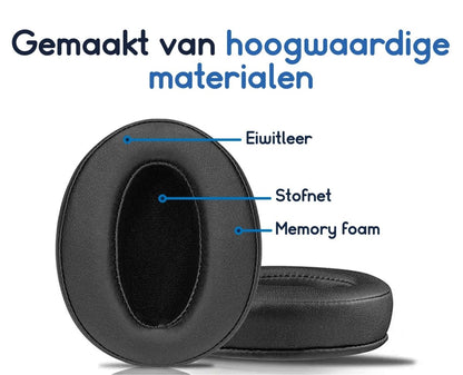 Ibley Oorkussens voor Sennheiser HD 4.40BT/HD 4.50BT (NC) wit - Koptelefoonoorkussens - Vervangende oorkussens - Ibley