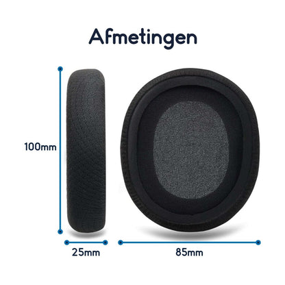 Ibley Oorkussens voor Steelseries Arctis 1/3/5/7/7P/7X/9/9X Pro (Wireless) zwart - Koptelefoonoorkussens - Vervangende oorkussens - Ibley