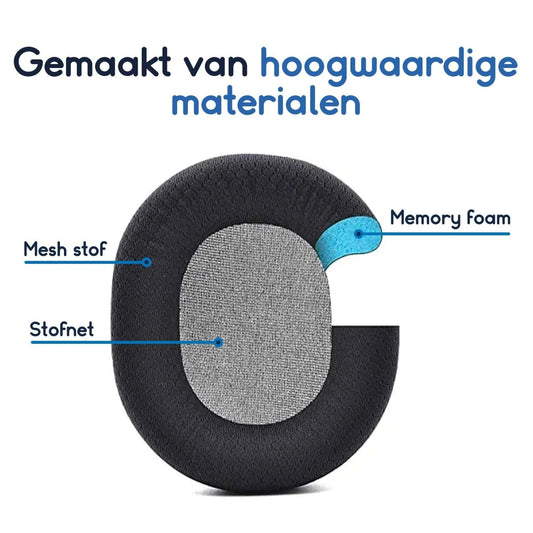 Ibley Oorkussens voor Steelseries Arctis 1/3/5/7/7P/7X/9/9X Pro (Wireless) zwart - Koptelefoonoorkussens - Vervangende oorkussens - Ibley