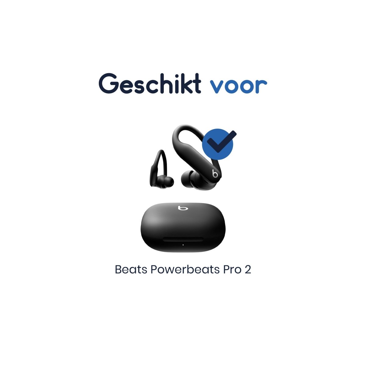 Ibley Oortips voor Beats Powerbeats Pro 2 zwart - Siliconen Earbuds - 5 Maten - 5 Paar - Ibley