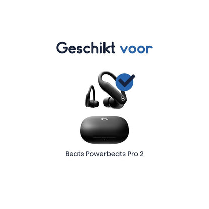 Ibley Oortips voor Beats Powerbeats Pro 2 zwart - Siliconen Earbuds - 5 Maten - 5 Paar - Ibley
