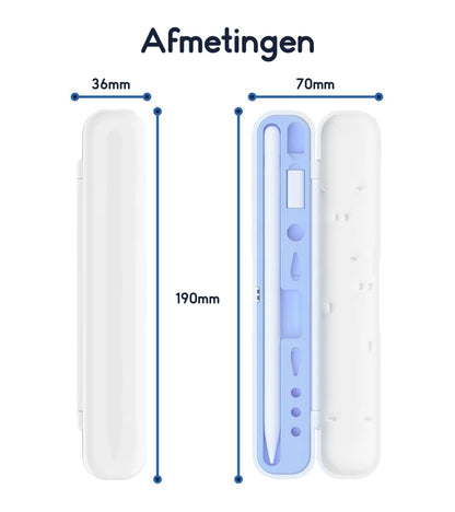 Ibley Opberghoes voor Apple Pencil 1/2/Pro Grijs - Apple Pencil houder - Apple Pencil Case - Ibley