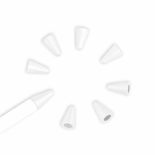 Ibley Pencil tip cover voor Apple Pencil 1/2 transparant - 8 stuk(s) - Silicone pen tips - Ibley