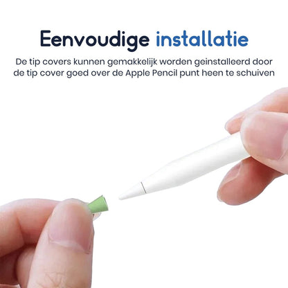 Ibley Pencil tip cover voor Apple Pencil 1/2/Pro kleurmix - 8 stuk(s) - Silicone pen tips - Ibley
