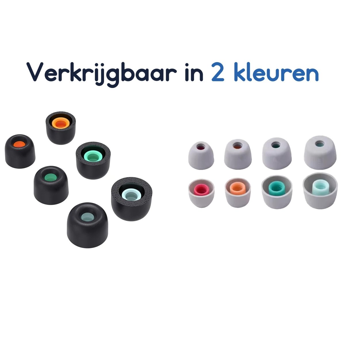 Ibley Perfect Fit Kit geschikt voor Sony earbuds Grijs – Oortips Bundel WF - 1000XM5 / XM4 / XM3 – Siliconen & Foam – 7 Paar - Ibley