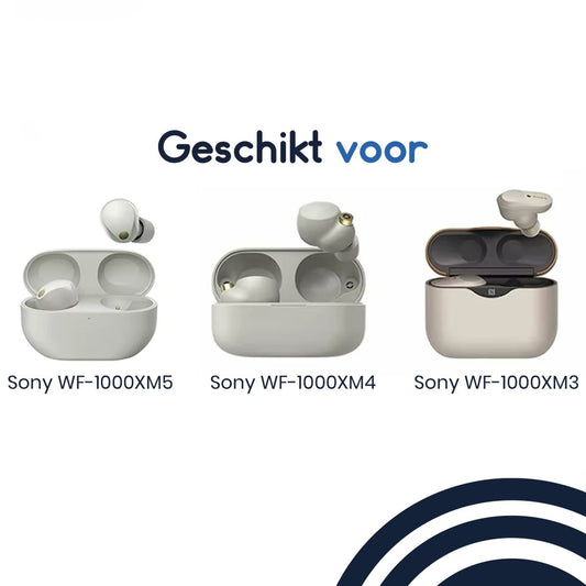 Ibley Perfect Fit Kit geschikt voor Sony earbuds Zwart – Oortips Bundel WF - 1000XM5 / XM4 / XM3 – Siliconen & Foam – 7 Paar - Ibley