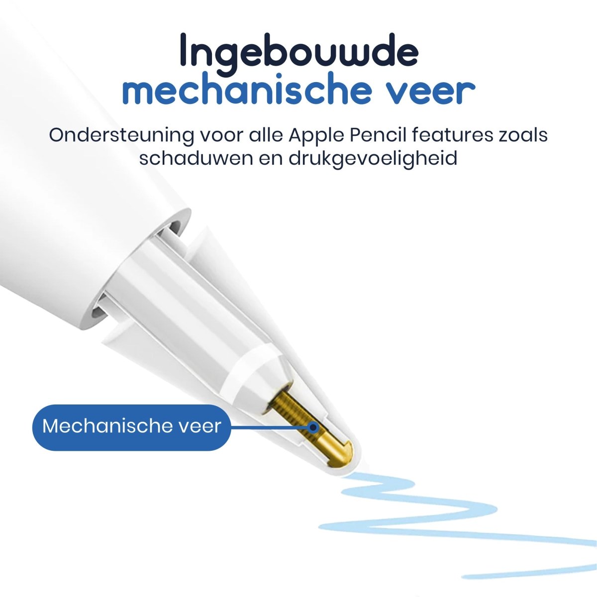 Ibley punten voor Apple Pencil 1/2/Pro wit - 2 stuks - Replacement tips - Vervangende punten - Ibley