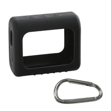 Ibley siliconen case voor JBL Go 3 zwart inclusief clip - Beschermhoes - Karabijnhaak - skin - hoesje - Ibley