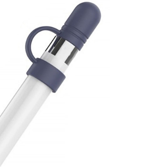 Ibley Siliconen dop voor Apple Pencil Donkerblauw - Vervangende dop - Anti lost cap - Dop beschermer - Lightning connector cover - Ibley