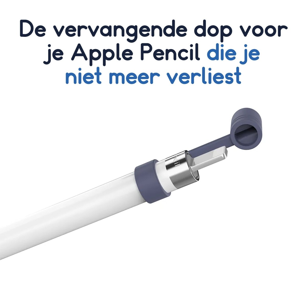 Ibley Siliconen dop voor Apple Pencil Roze - Vervangende dop - Anti lost cap - Dop beschermer - Lightning connector cover - Ibley