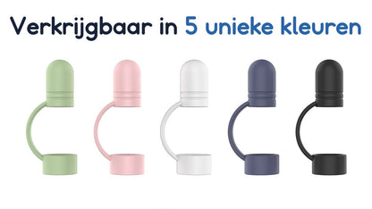 Ibley Siliconen dop voor Apple Pencil Wit - Vervangende dop - Anti lost cap - Dop beschermer - Lightning connector cover - Ibley