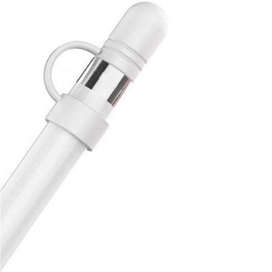 Ibley Siliconen dop voor Apple Pencil Wit - Vervangende dop - Anti lost cap - Dop beschermer - Lightning connector cover - Ibley
