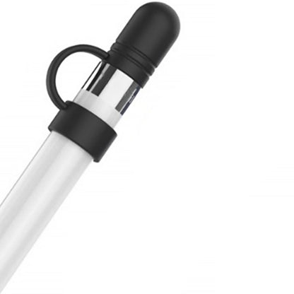 Ibley Siliconen dop voor Apple Pencil Zwart - Vervangende dop - Anti lost cap - Dop beschermer - Lightning connector cover - Ibley