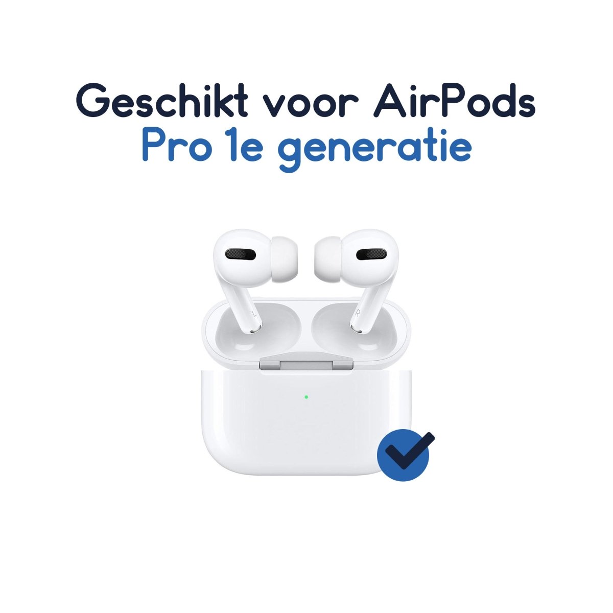 Ibley Siliconen oortips voor Apple AirPods Pro (1e generatie) wit - Siliconen Earplug - S/M/L formaat - 3 paar - 3 maten - Ibley