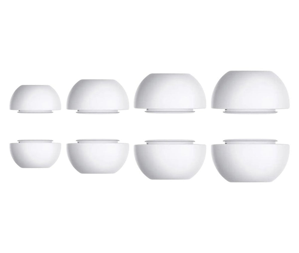 Ibley ComfortFit Siliconen oortips voor Apple AirPods Pro 2 wit - Siliconen Earplug - XS/S/M/L formaat - 4 paar - 4 maten