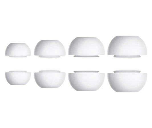 Ibley Siliconen oortips voor Apple AirPods Pro 2 wit - Siliconen Earplug - XS/S/M/L formaat - 4 paar - 4 maten - Ibley