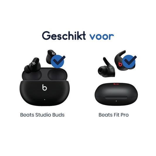 Ibley Siliconen oortips voor Beats Studio Buds & Beats Fit Pro zwart - Siliconen Earplug - S/M/L formaat - 3 paar - 3 maten - Beats Studio Buds oortips - Beats Fit Pro oortips - Ibley