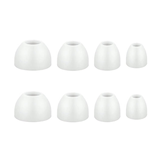 Ibley Siliconen oortips voor B&O Beoplay H3/H5/E4/E6/E8/EQ Licht grijs - Siliconen Earplug - S/M/L/XL formaat - 4 paar - 4 maten - Beoplay H3/H5/E4/E6/E8/EQ oortips - Ibley