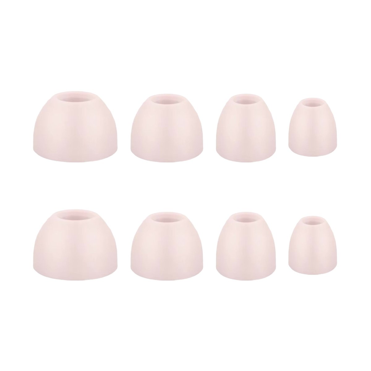 Ibley Siliconen oortips voor B&O Beoplay H3/H5/E4/E6/E8/EQ Licht roze - Siliconen Earplug - S/M/L/XL formaat - 4 paar - 4 maten - Beoplay H3/H5/E4/E6/E8/EQ oortips - Ibley