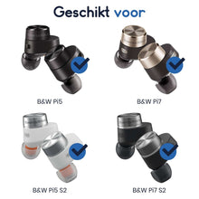 Ibley Siliconen oortips voor Bowers & Wilkins Pi5 (S2) & Pi7 (S2) zwart - Siliconen Earplug - S/M/L formaat - 3 paar - 3 maten - B&W Pi5 (S2) oortips - B&W Pi7 (S2) oortips - Ibley