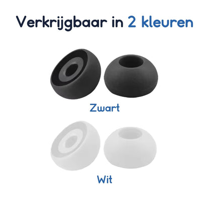 Ibley Siliconen oortips voor JBL Endurance Race/Run/Run2/Run BT2 Zwart - Siliconen Earplug - S/M/L formaat - 3 paar - 3 maten - JBL Race/Run/Run2/Run - BT2 oortips - Ibley