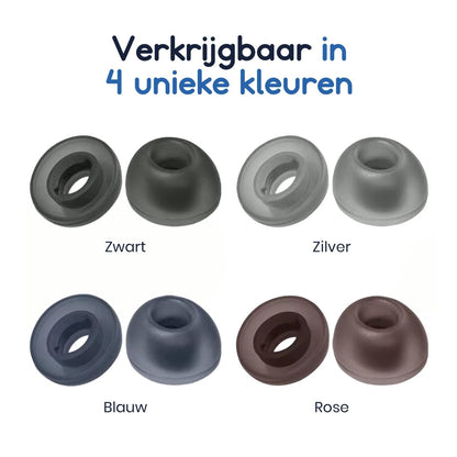 Ibley Siliconen oortips voor JBL Live Pro 2 rose - Siliconen Earplug - S/M/L formaat - 3 paar - 3 maten - JBL Live Free 2 oortips - Ibley