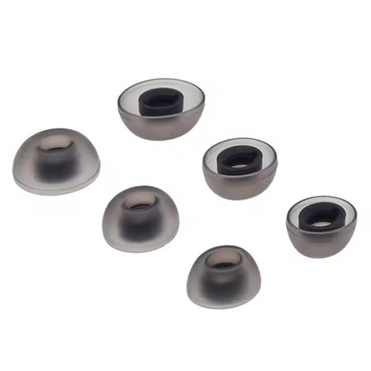 Ibley Siliconen oortips voor JBL Live Pro 2 zilver - Siliconen Earplug - S/M/L formaat - 3 paar - 3 maten - JBL Live Free 2 oortips - Ibley
