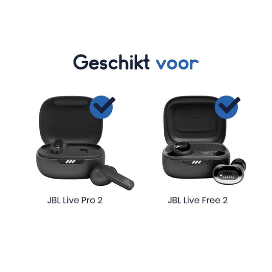 Ibley Siliconen oortips voor JBL Live Pro 2 zwart - Siliconen Earplug - S/M/L formaat - 3 paar - 3 maten - JBL Live Free 2 oortips - Ibley