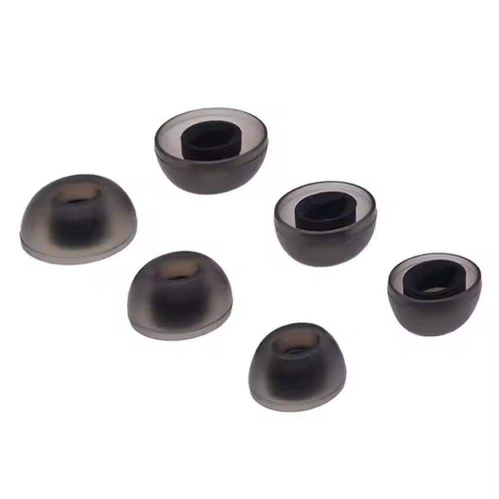 Ibley ComfortFit Siliconen oortips voor JBL Live Pro 2 zwart - Siliconen Earplug - S/M/L formaat - 3 paar - 3 maten - JBL Live Free 2 oortips
