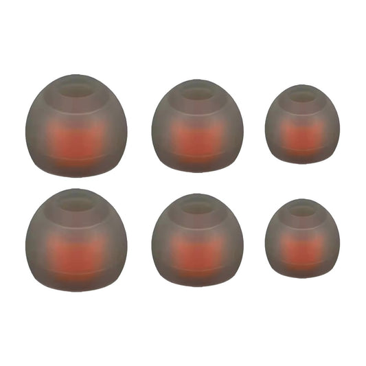 Ibley Siliconen oortips voor JBL Tune 120/125 Donkergrijs - Siliconen Earplug - S/M/L formaat - 3 paar - 3 maten - JBL Tune 120/125 oortips - Ibley