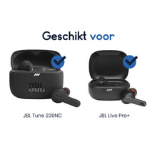 Ibley Siliconen oortips voor JBL Tune 230NC & JBL Live Pro+ blauw - Siliconen Earplug - S/M/L formaat - 3 paar - 3 maten - JBL Tune 230NC oortips - JBL Live Pro+ oortips - Ibley