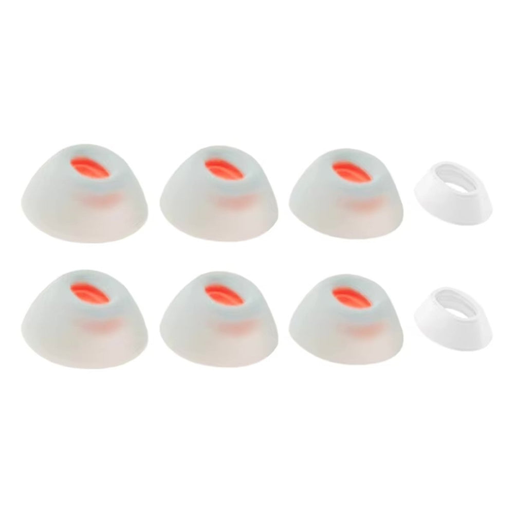 Ibley ComfortFit Siliconen oortips voor JBL Tune Flex wit - Siliconen Earplug - XS/S/M/L formaat - 4 paar - 4 maten - JBL Tune Flex oortips