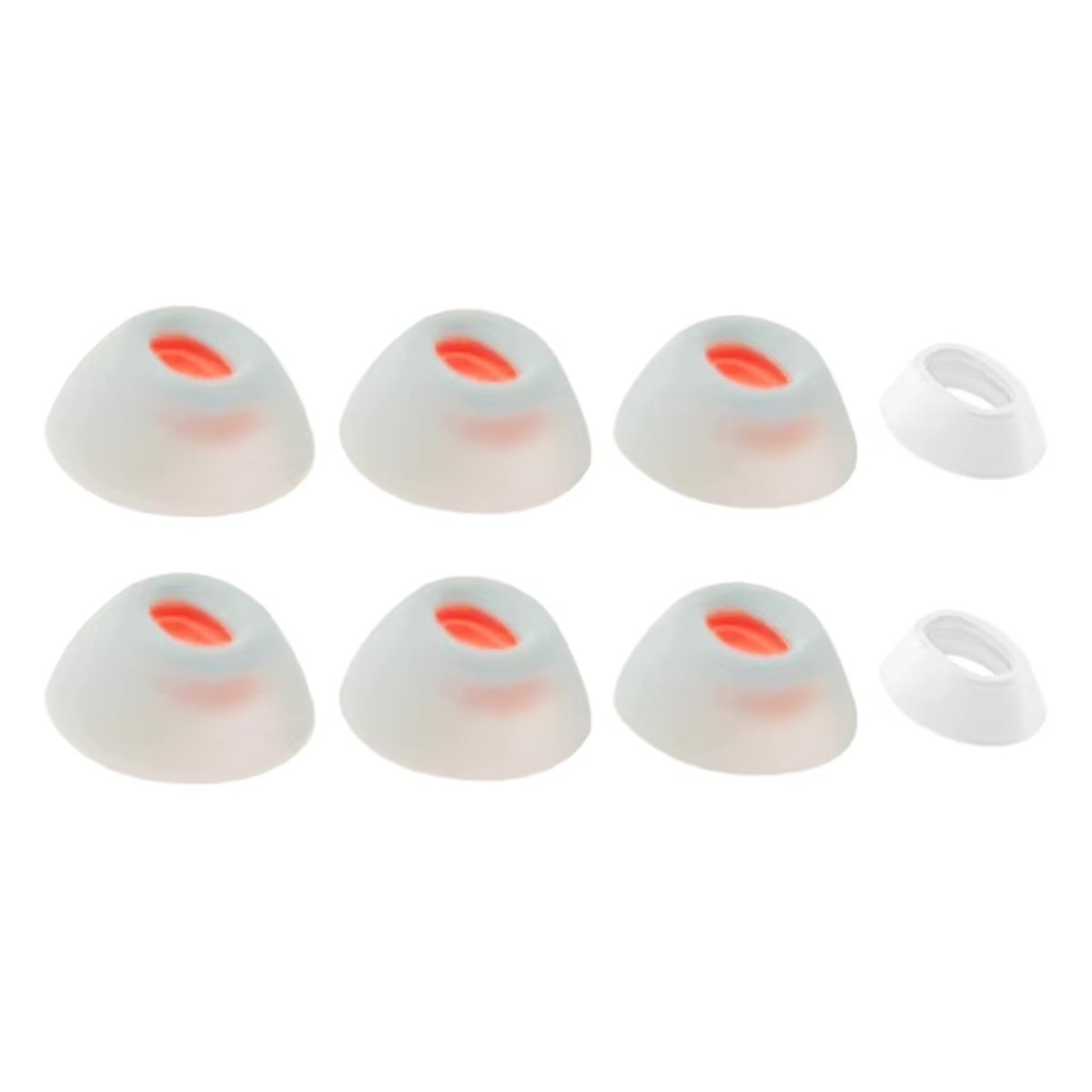 Ibley Siliconen oortips voor JBL Tune Flex wit - Siliconen Earplug - XS/S/M/L formaat - 4 paar - 4 maten - JBL Tune Flex oortips - Ibley