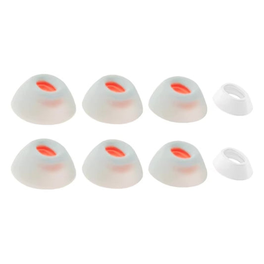 Ibley Siliconen oortips voor JBL Tune Flex wit - Siliconen Earplug - XS/S/M/L formaat - 4 paar - 4 maten - JBL Tune Flex oortips - Ibley