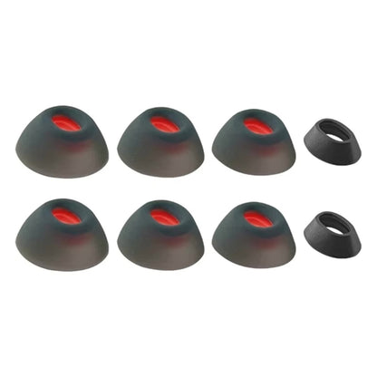 Ibley Siliconen oortips voor JBL Tune Flex zwart - Siliconen Earplug - XS/S/M/L formaat - 4 paar - 4 maten - JBL Tune Flex oortips - Ibley