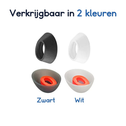 Ibley Siliconen oortips voor JBL Tune Flex zwart - Siliconen Earplug - XS/S/M/L formaat - 4 paar - 4 maten - JBL Tune Flex oortips - Ibley